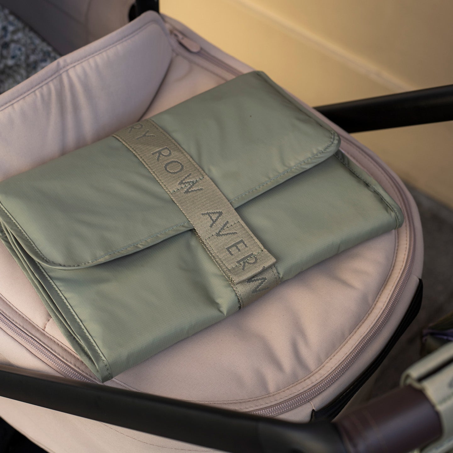 Avery Row Recycled Nylon Travel Baby Changing Mat - Olive