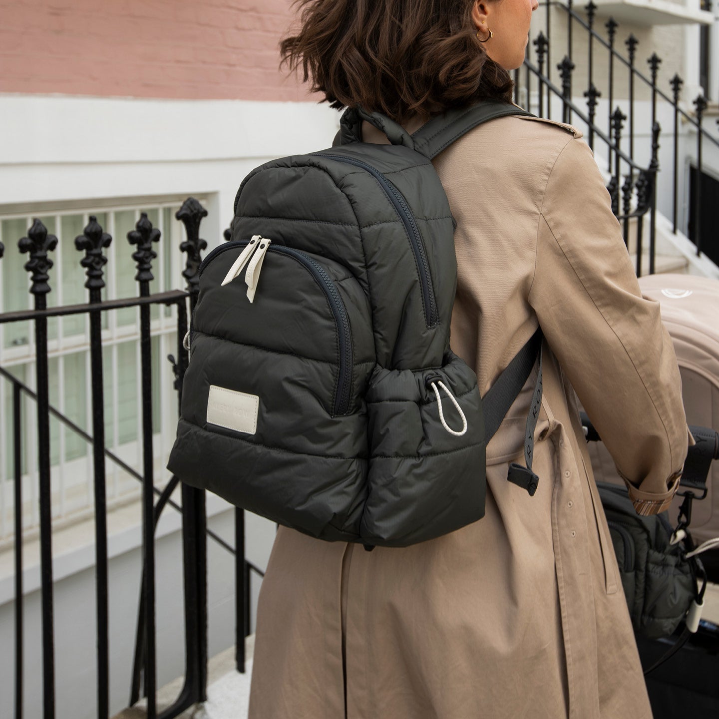 Avery Row Baby Changing Backpack - Soft Black