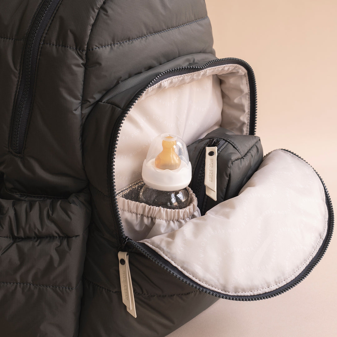Avery Row Baby Changing Backpack - Soft Black