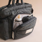 Avery Row Baby Changing Tote Bag - Soft Black