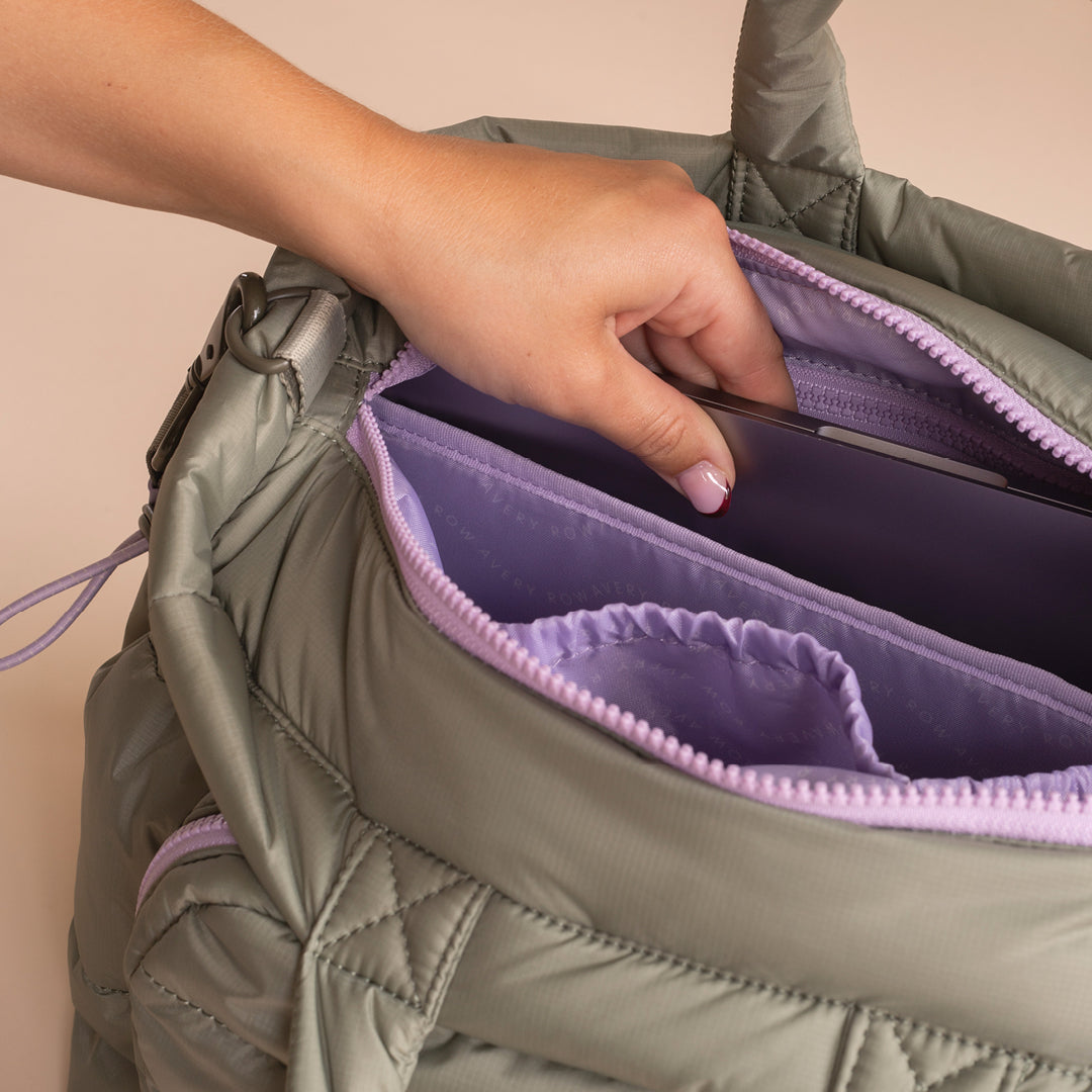 Avery Row Baby Changing Tote Bag - Olive