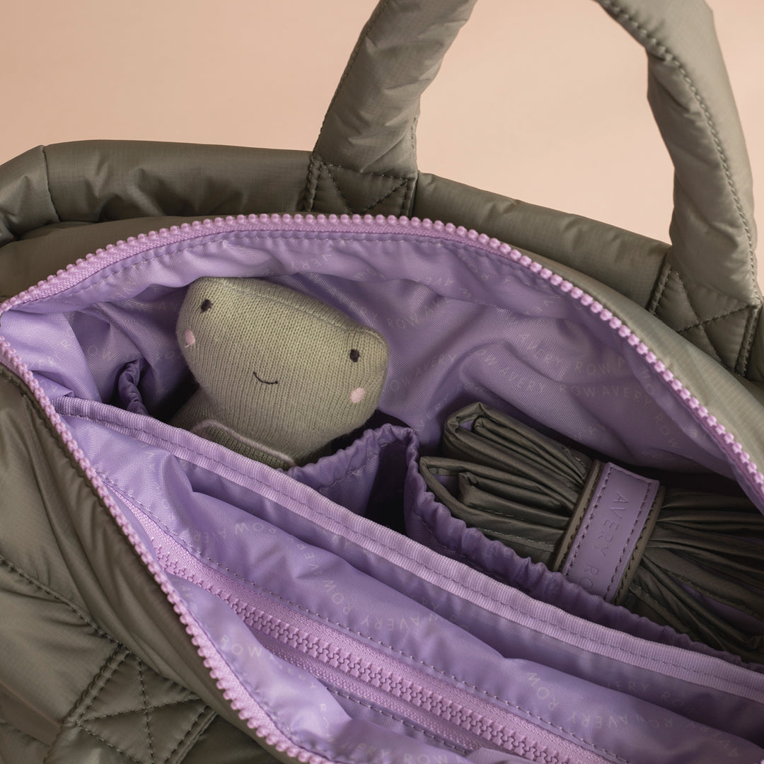 Avery Row Baby Changing Tote Bag - Olive