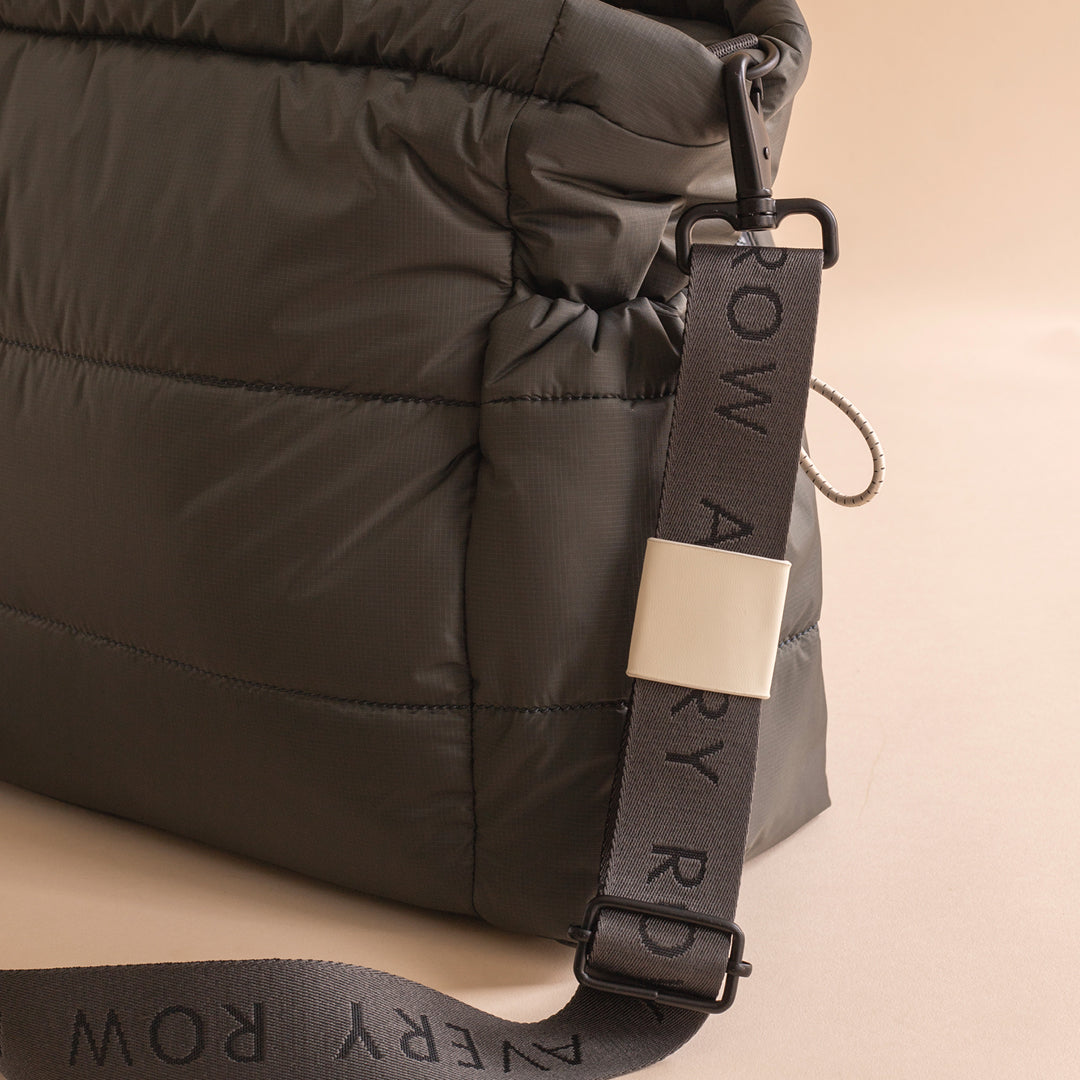 Avery Row Baby Changing Tote Bag - Soft Black