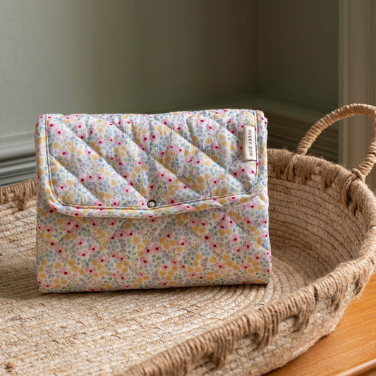 Avery Row Travel Baby Changing Mat - Wildflower Garden