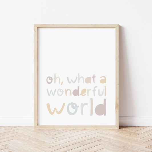 The Little Jones Oh, What A Wonderful World Print