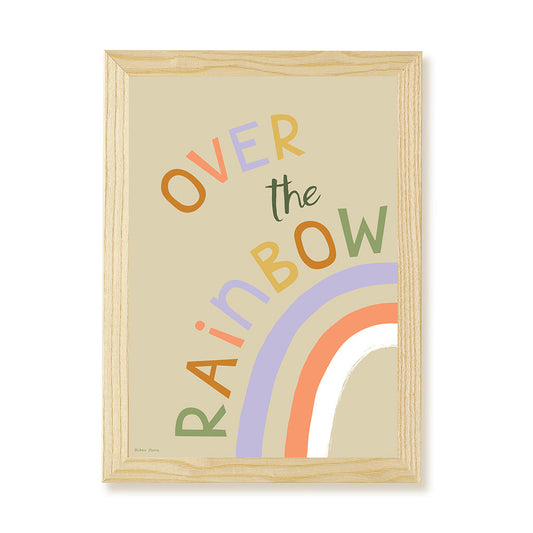 Over the Rainbow Kids Art Print by Hibou Home