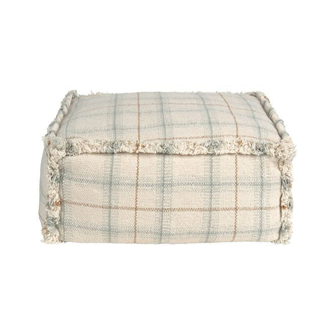 Lorena Canals Handloom Pouf - Blue Sage