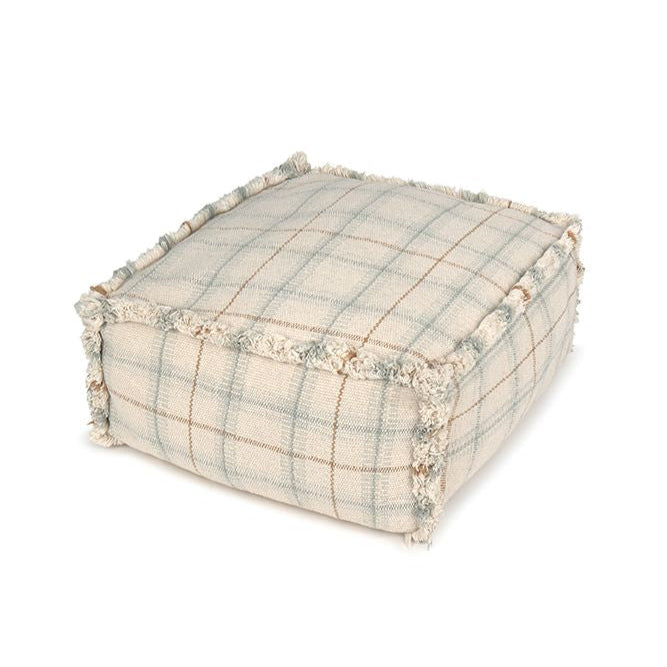 Lorena Canals Handloom Pouf - Blue Sage