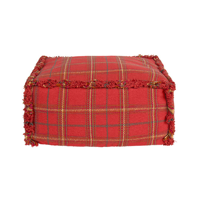 Lorena Canals Handloom Pouf - Maple Red
