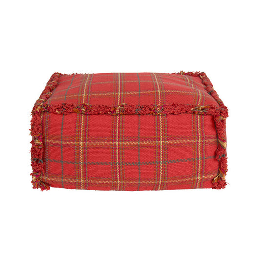 Lorena Canals Handloom Pouf - Maple Red