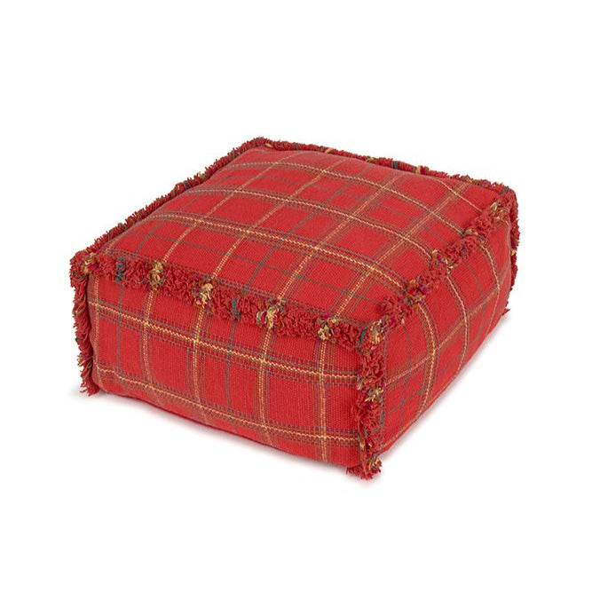 Lorena Canals Handloom Pouf - Maple Red