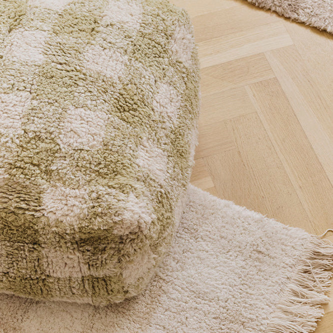 Lorena Canals Pouf - Vichy Matcha