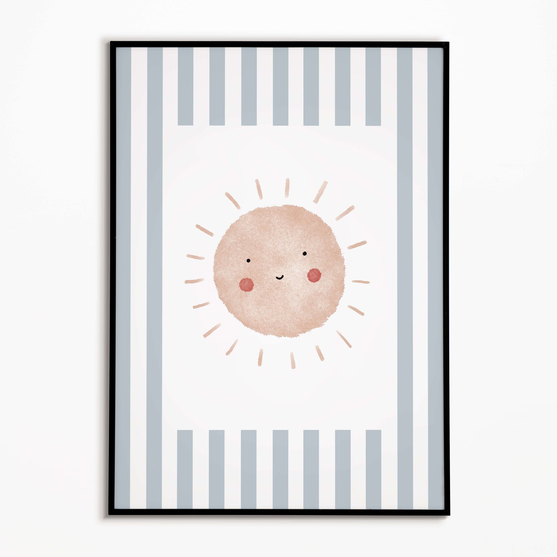 The Little Jones Boho Sunshine Print - Pale Blue Stripes