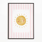 The Little Jones Sunshine Print - Pale Pink Stripes