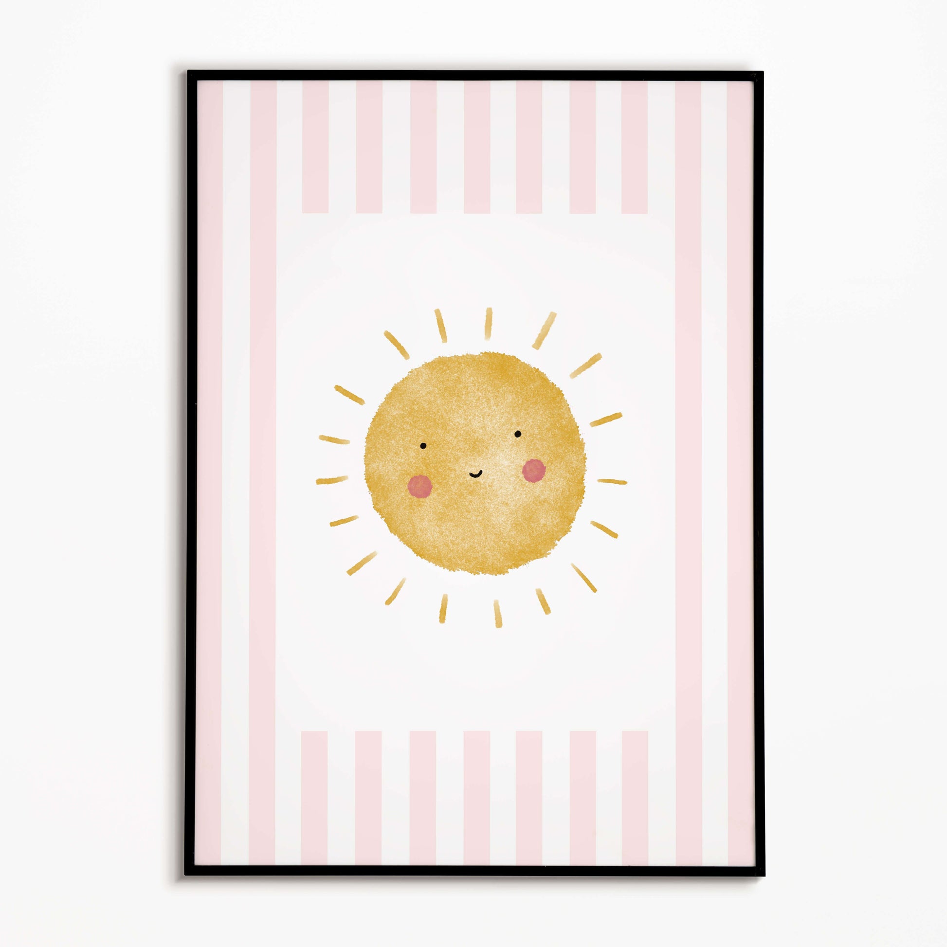 The Little Jones Sunshine Print - Pale Pink Stripes