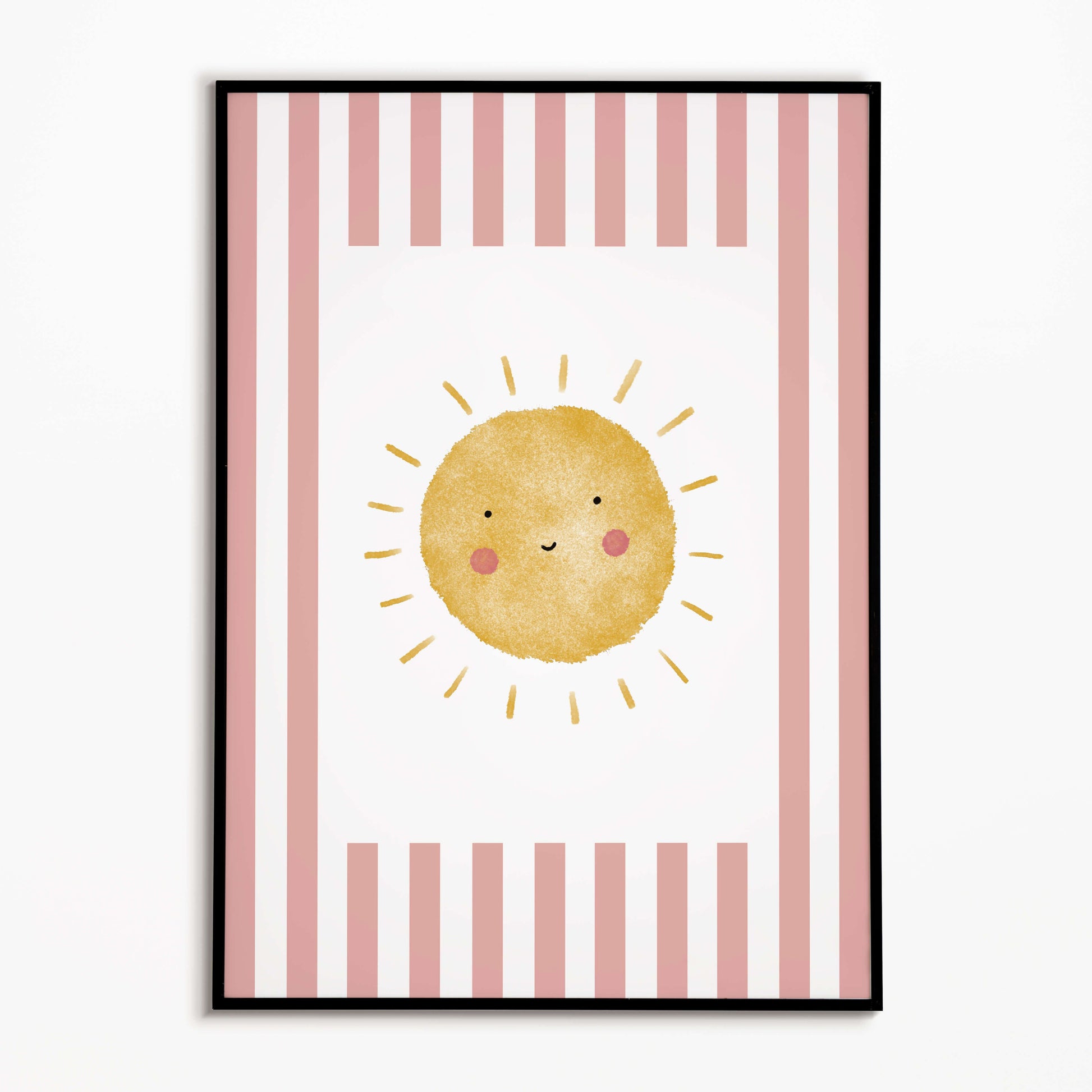 The Little Jones Sunshine Print - Pale Red Stripes