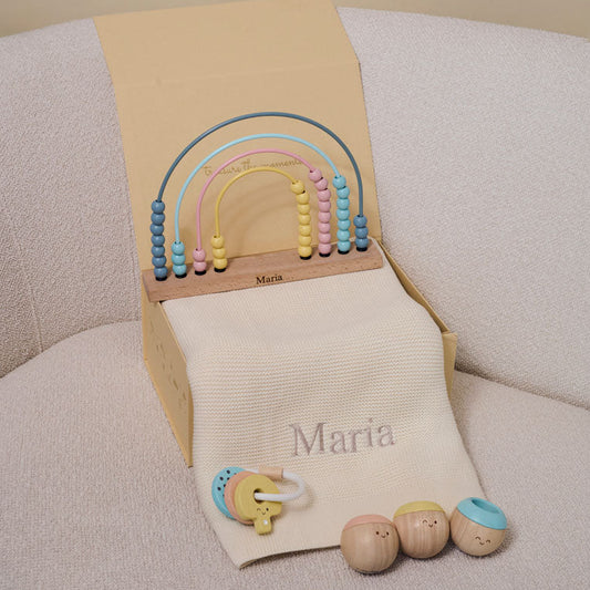 Pastel Dreams Personalised Baby Gift Set by The Baby Gifting Co.