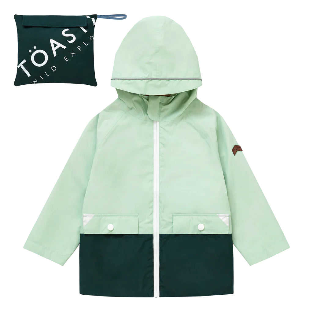 Toastie Kids Pac-A-Mac Waterproof Raincoat - Peppermint