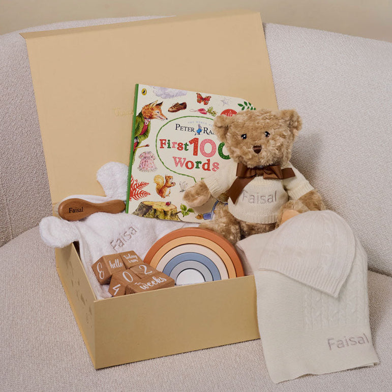 Ultimate Luxury Ivory Cashmere Baby Gift Set by The Baby Gifting Co.