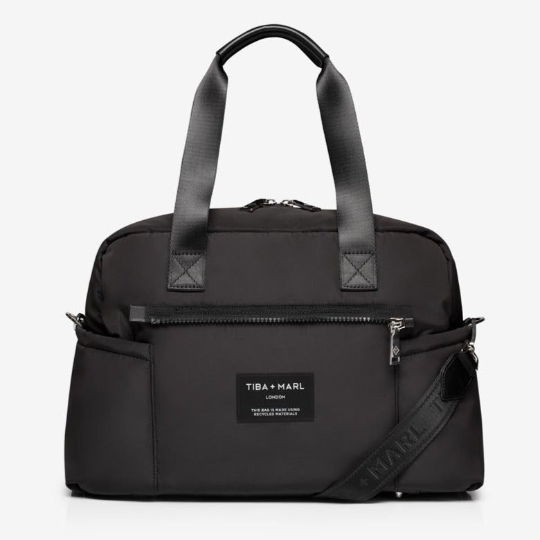 Tiba + Marl Phoenix Eco Holdall Changing Bag - Black Nylon