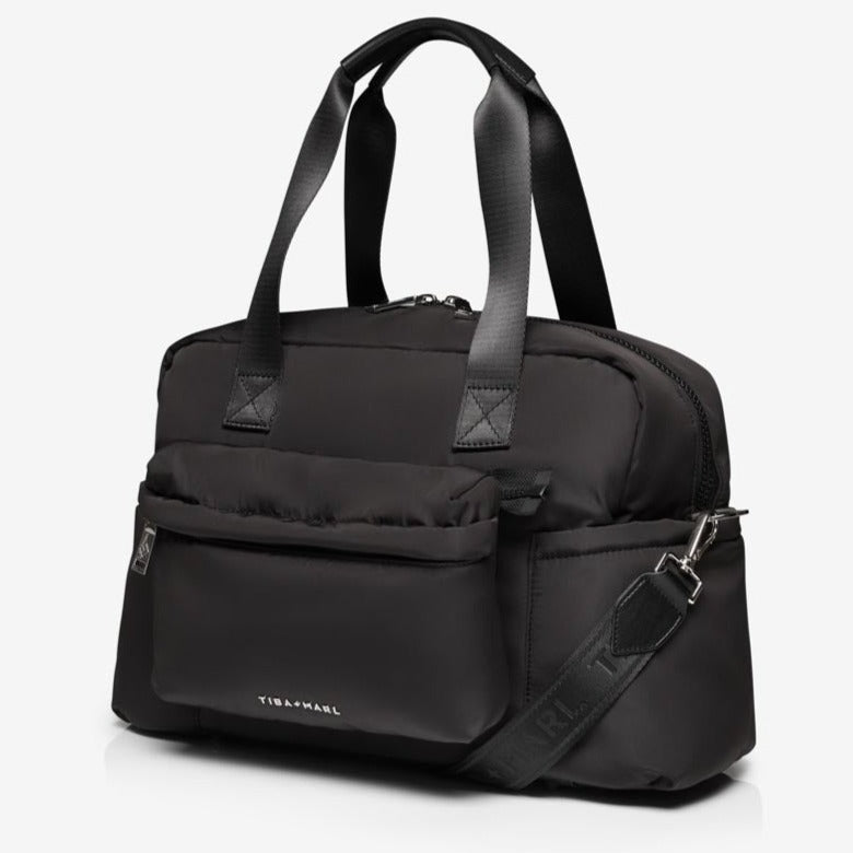 Tiba + Marl Phoenix Eco Holdall Changing Bag - Black Nylon