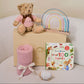 Lamb Tales & Rainbow Trails Personalised Baby Gift Set by The Baby Gifting Co.