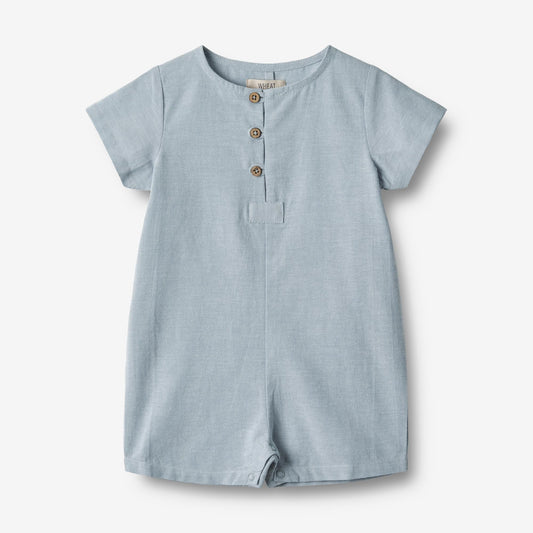 Wheat 'Niller' Baby Playsuit - Blue Waves