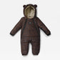 Finnsøn ANDERS Eco Snowsuit - Chocolate Leopard (Footless)