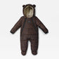 Finnsøn ANDERS Eco Snowsuit - Chocolate Leopard (With Feet)