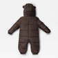 Finnsøn ANDERS Eco Snowsuit - Chocolate Leopard (Footless)