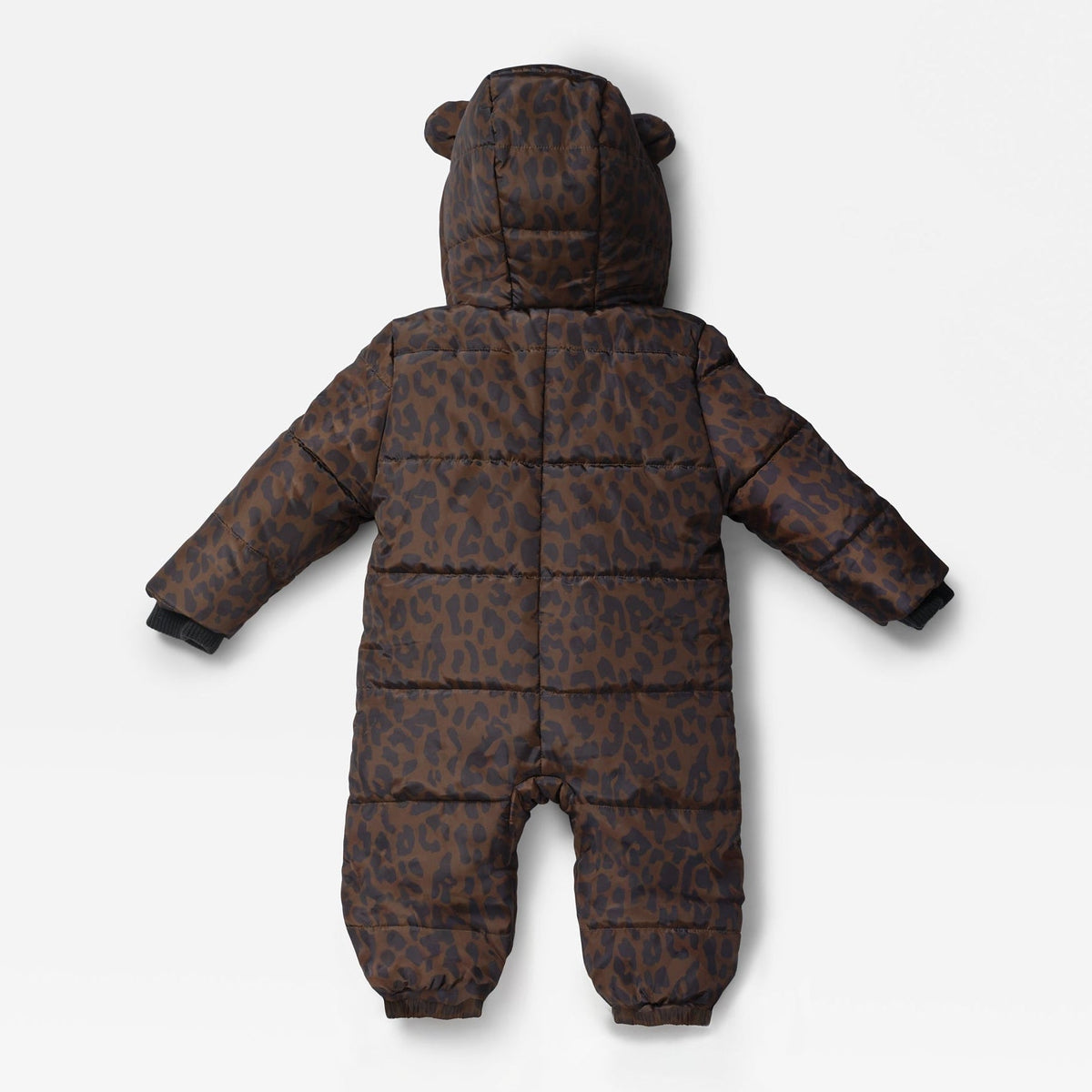 Finnsøn ANDERS Eco Snowsuit - Chocolate Leopard (Footless)