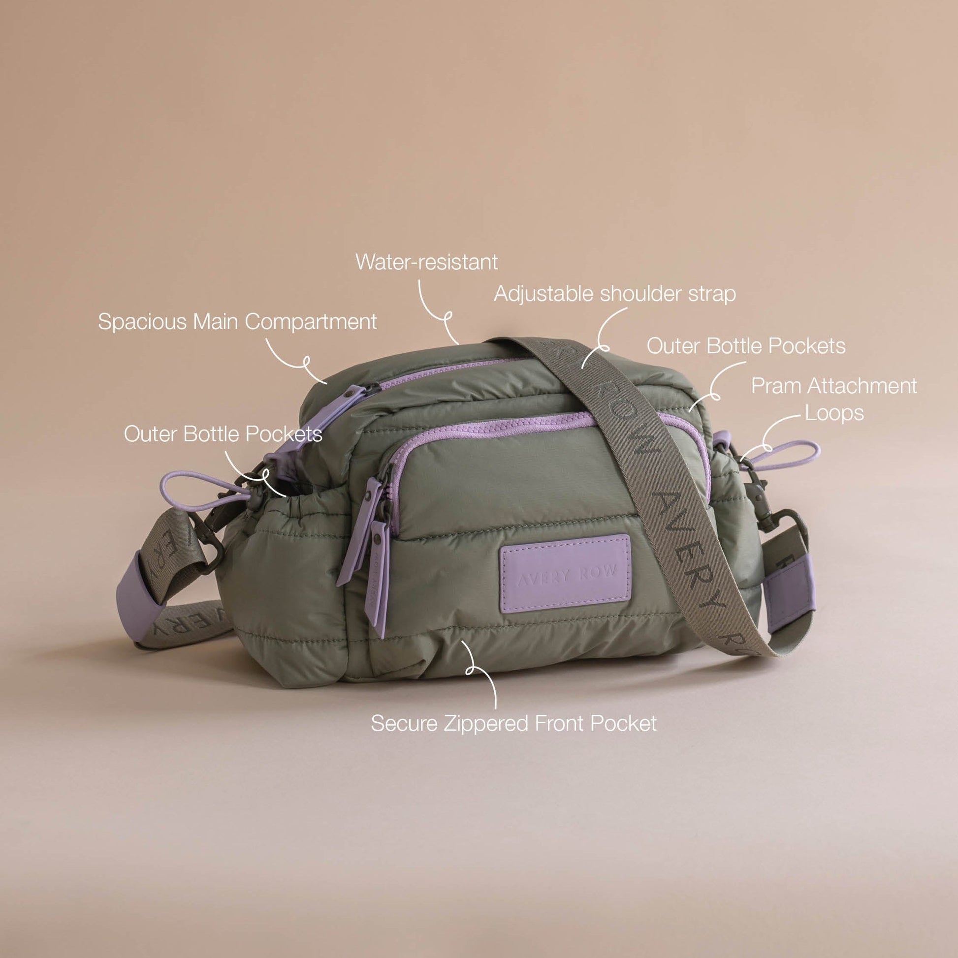 Avery Row Pram Organiser Bag - Olive