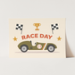 Kid of the Village Race Day Art Print - Green