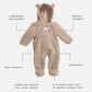 Finnsøn ALF Eco Pramsuit - Beige (With Feet)