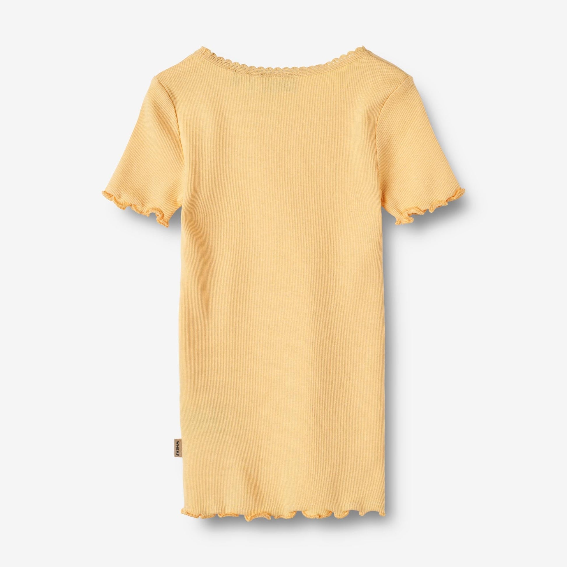 Wheat 'Katie' S/S Children's Rib T-Shirt - Pale Apricot