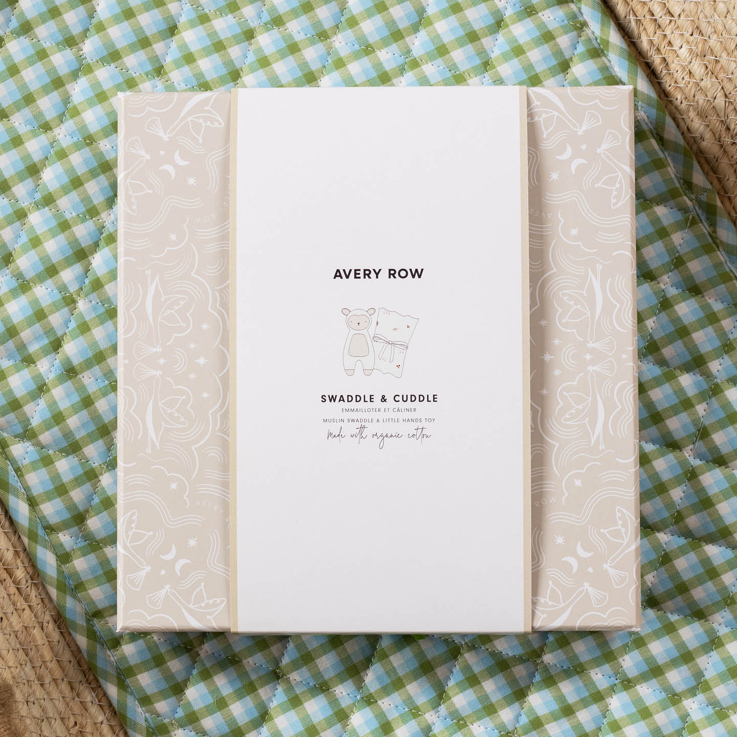 Avery Row Swaddle & Cuddle New Baby Gift Set  - Little Farm