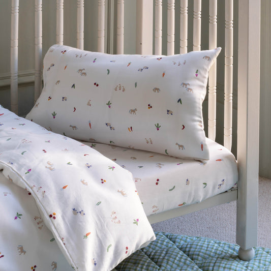Avery Row Organic Cotton Cotbed Bedding Set - Little Farm