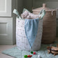 Avery Row Large Quilted Storage Basket - Greenhouse Gingham/Little Farm