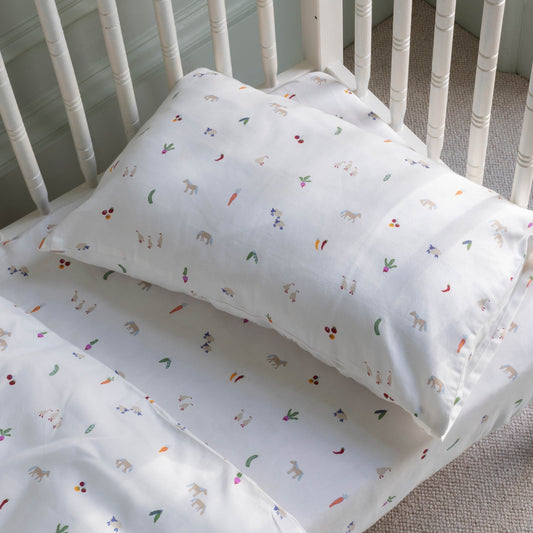 Avery Row Organic Cotton Cotbed Pillowcase - Little Farm