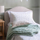 Avery Row Organic Quilted Single Bedspread - Greenhouse Gingham