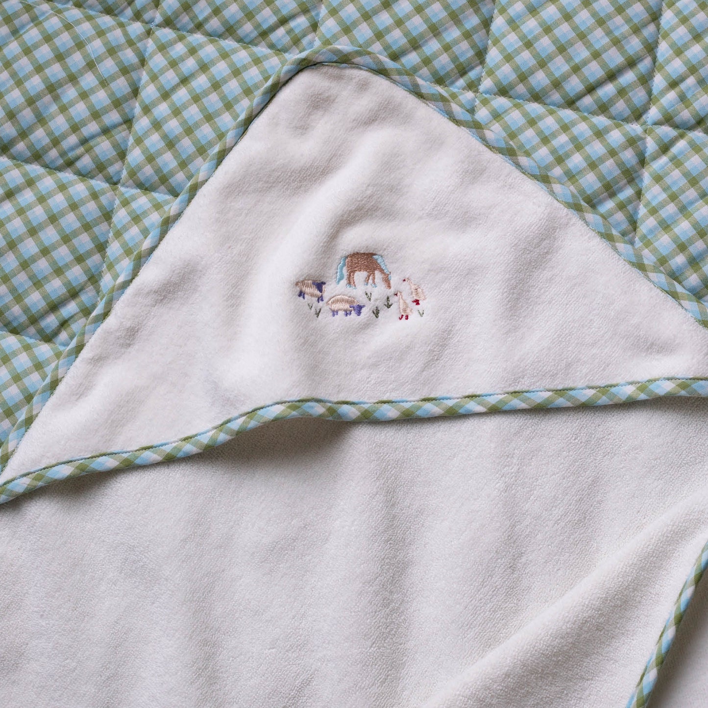 Avery Row Hooded Towel - Baby - Little Farm