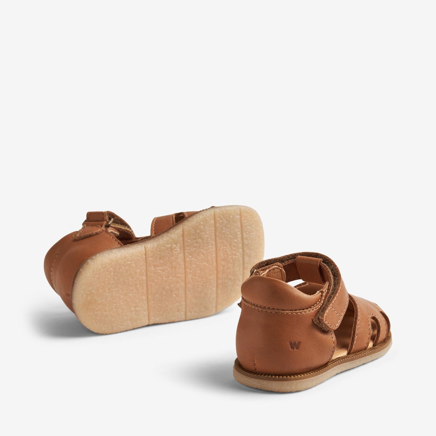 Wheat 'Lowe' Closed-Toe Baby Sandal - Natural