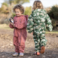 Toastie Kids Waterproof Packable Puddlesuit - Leaf Camo