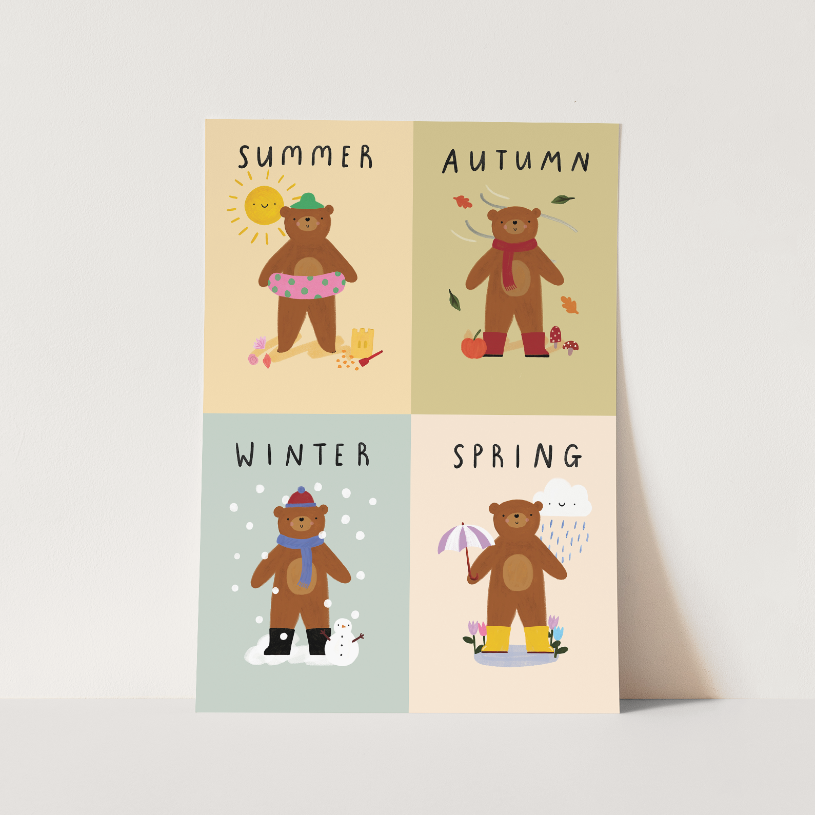 Kid of the Village The Seasons Art Print