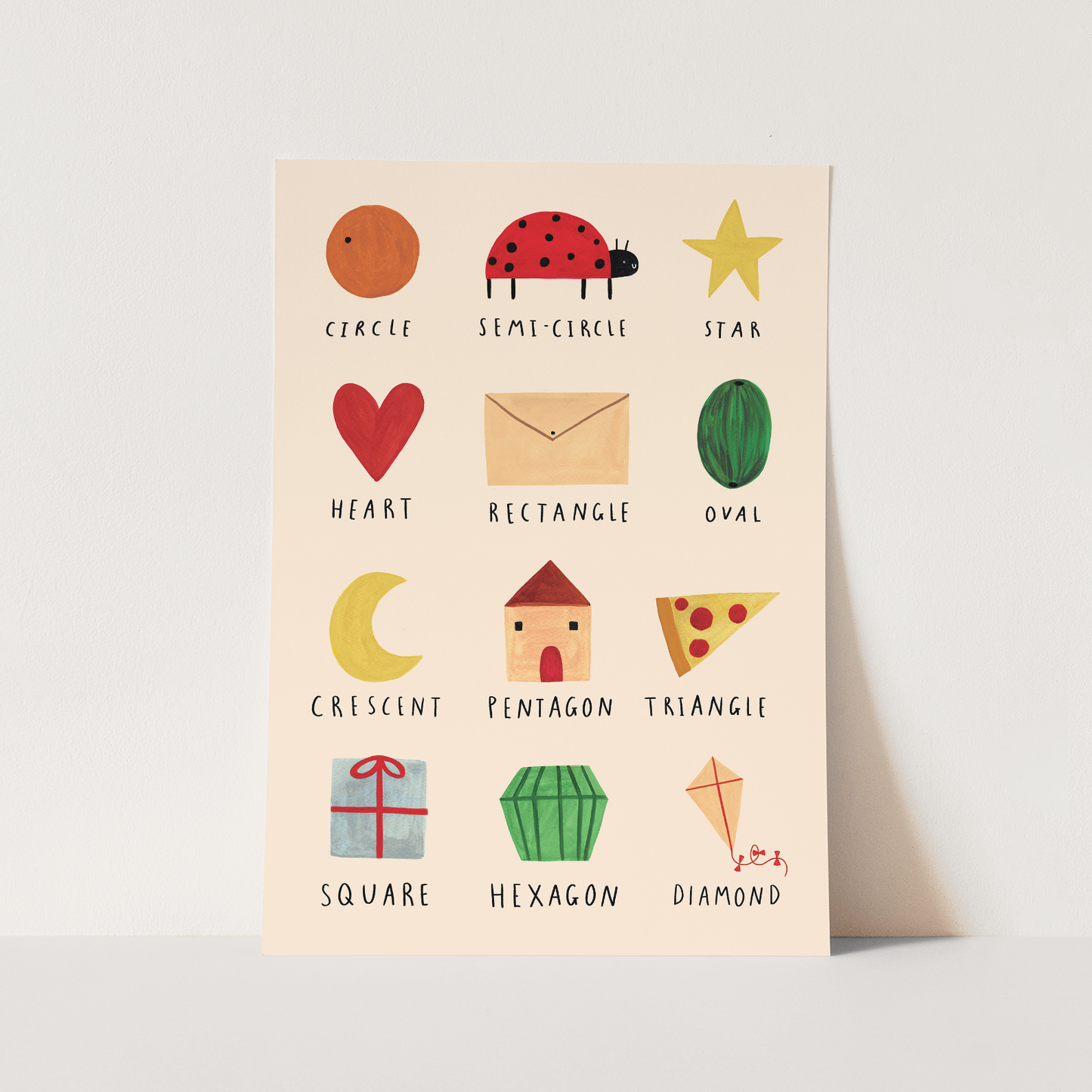 Kid of the Village Shapes Art Print