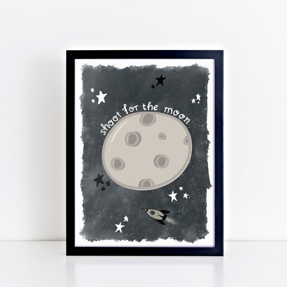 The Little Jones Shoot for the Moon Print
