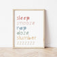 The Little Jones Sleep Snooze Print