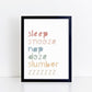 The Little Jones Sleep Snooze Print