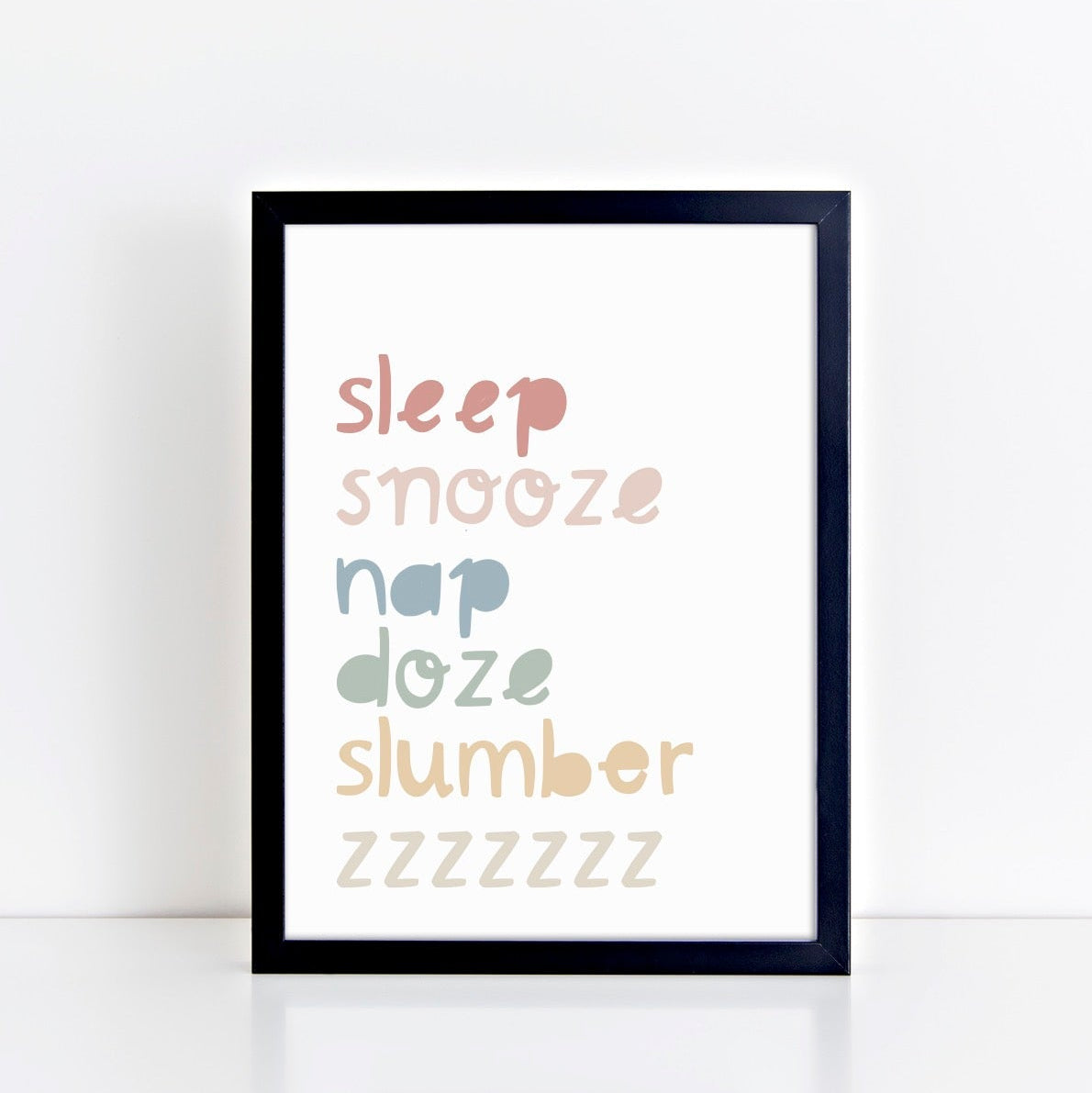 The Little Jones Sleep Snooze Print