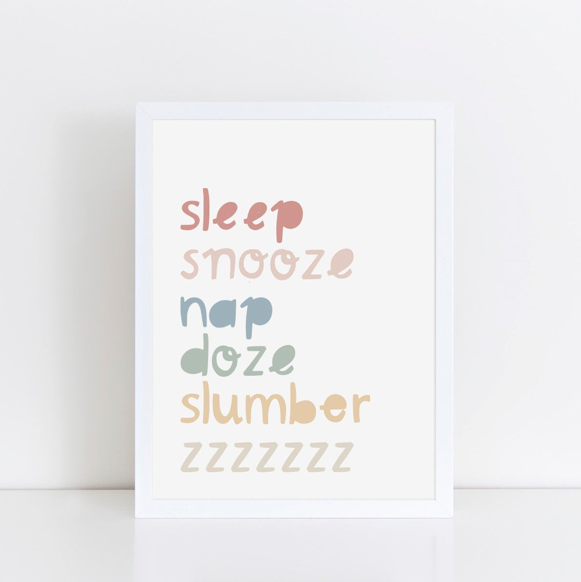 The Little Jones Sleep Snooze Print